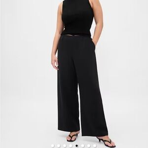 GAP Black Wide-Leg Pants